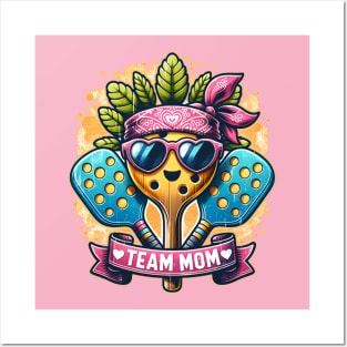 Team Mom, vintage retro cute pickleball Posters and Art